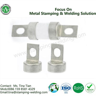 Casquillo de cobre y virolas de hoja de fusible