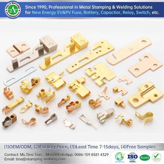 Piezas de estampado de latón para la fabricación de equipos eléctricos