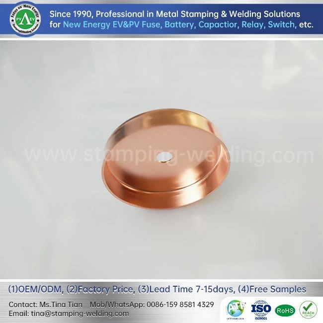 Photovoltaic Fuse Copper End Cap