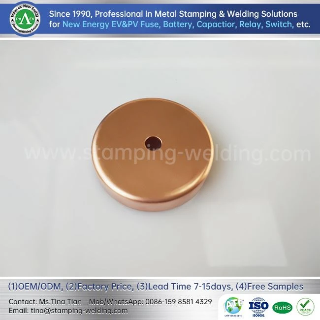 Photovoltaic Fuse Copper End Cap