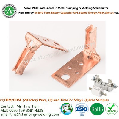 Cuchilla de cobre para fusible NH