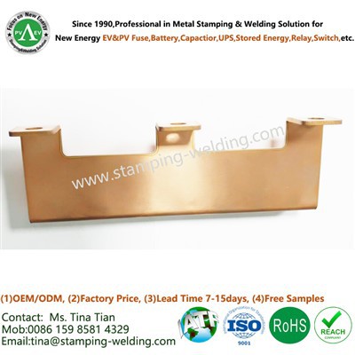 Barra colectora de cobre plana para la distribución de energía