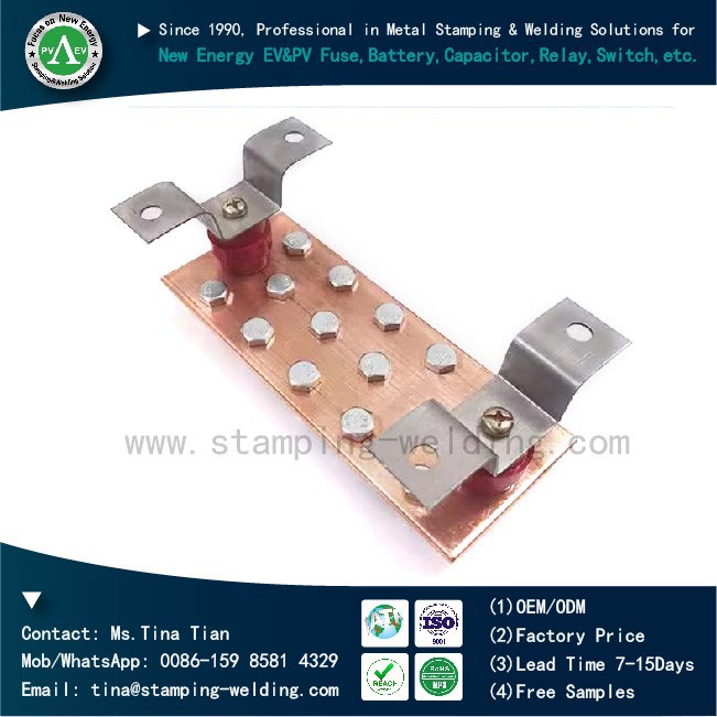 Tinned Copper Grounding Bus Bars Insulator For Earthing