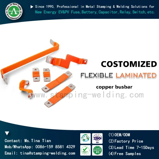 Heat Shrink Tubing  Insulated Flexible Copper Busbar Export Supplier