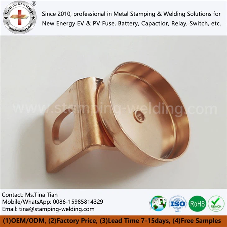 Contacto de tapa de cobre de fusibles de vehículos