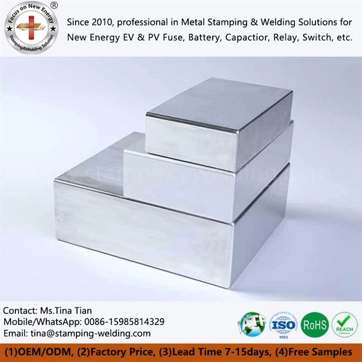 Carcasa de aluminio con celda de hierro y litio