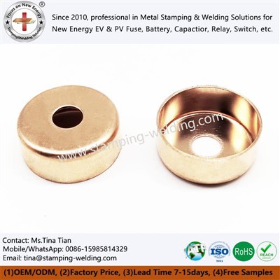 Link de cobre de tapa para fusibles cilíndricos