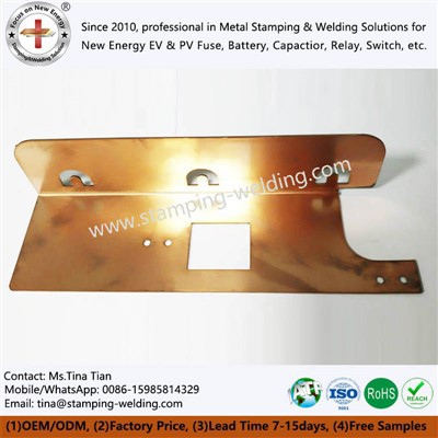 Barra colectora de cobre para coche electo