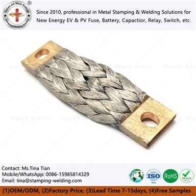 Alambre de trenza de cobre plano para disyuntor