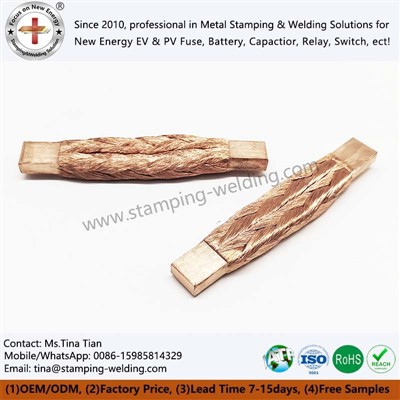 Conectores trenzados de cobre flexibles