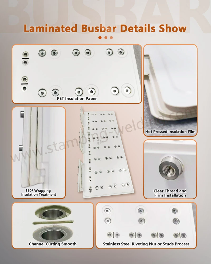 Power distribution unit busbar details show Power distribution unit busbar details show