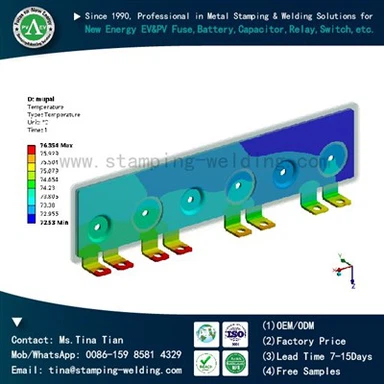 Barra colectora laminada para HVAC